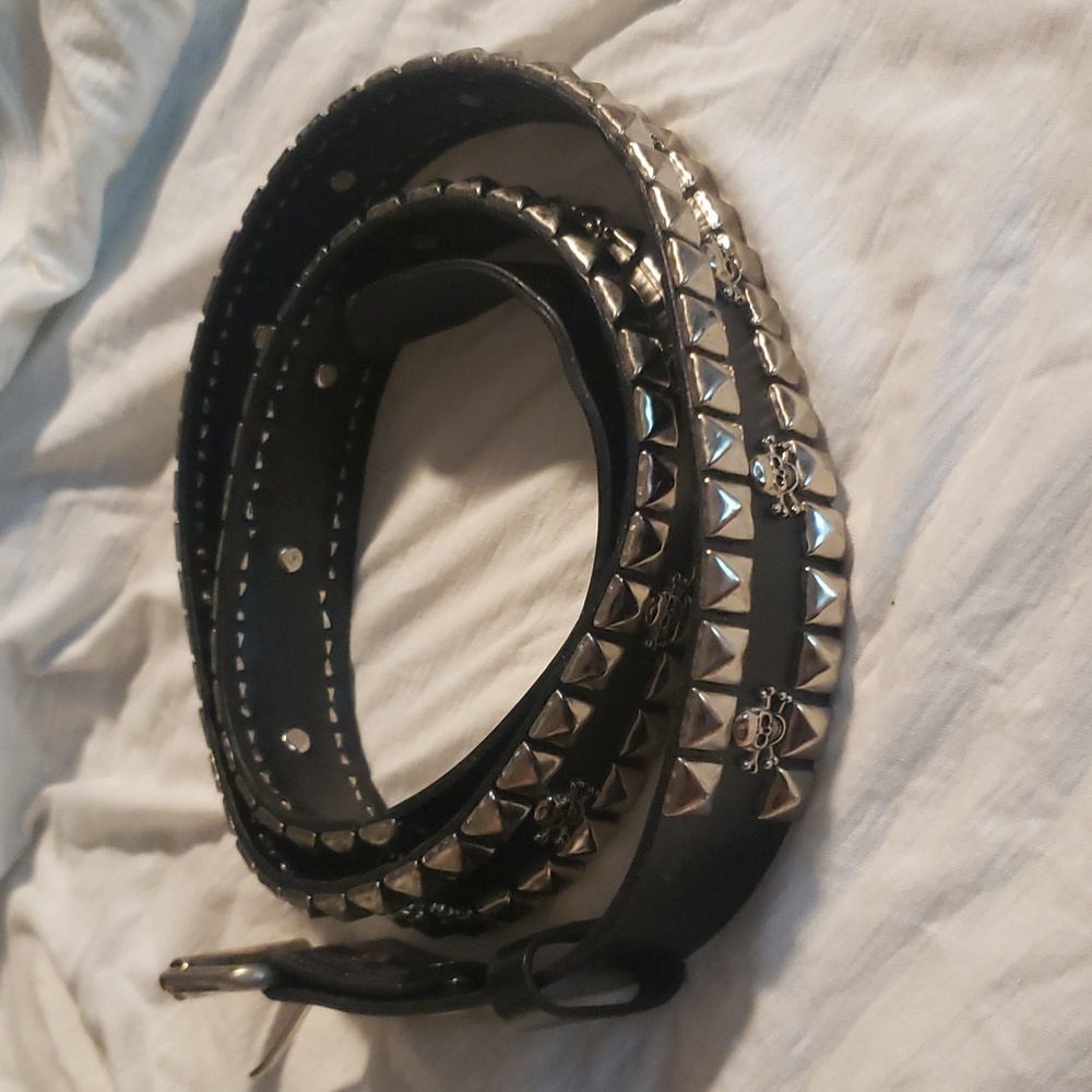 Torrid goth studded rivet skull belt rare size 3x